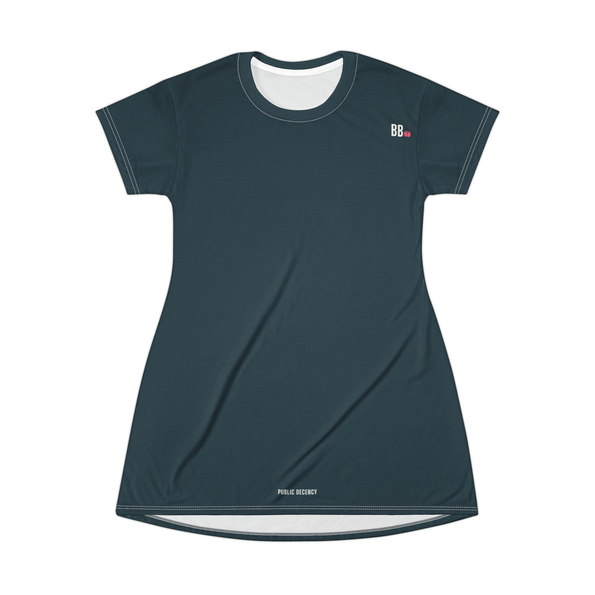Public Decency Tee Dress · Deep Water