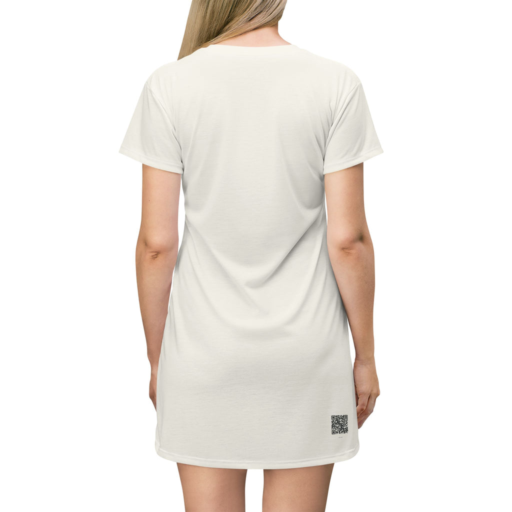 Public Decency Tee Dress · Cream
