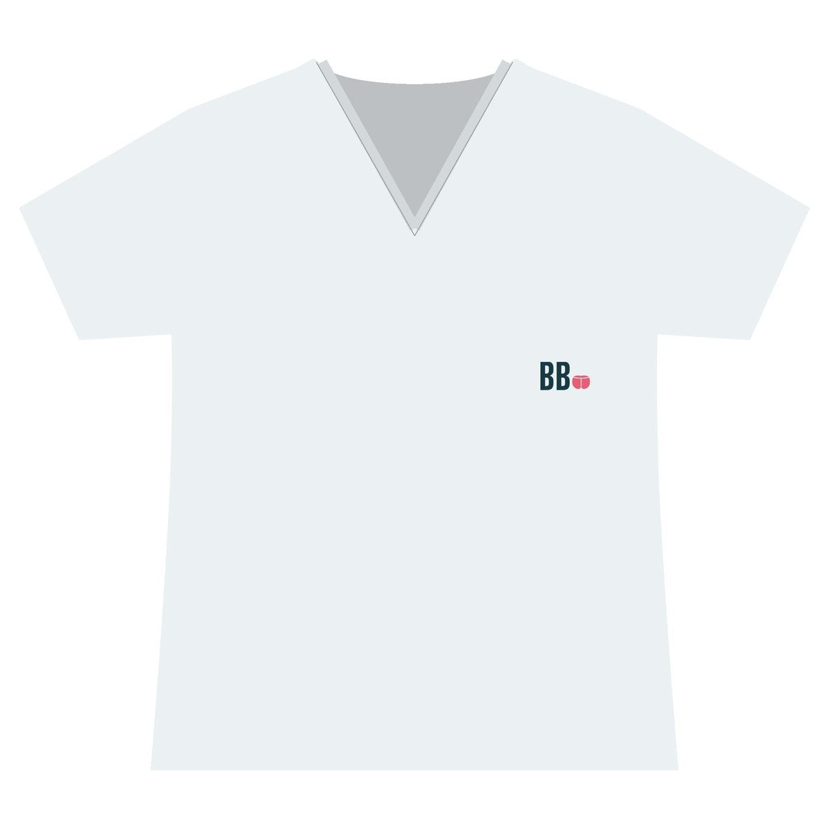 Keep Looking & Say Hi · V-Neck – White (front)